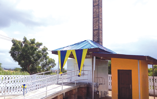 The GH¢100, 000 incinerator donated to the TGH by Rotary Club of Tema