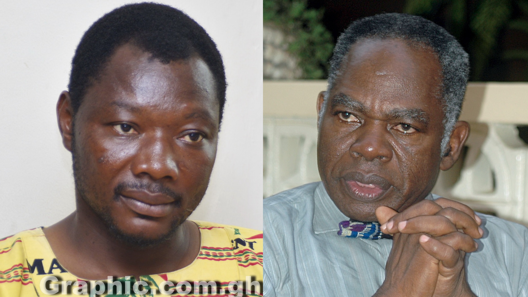 Mr Bernard Mornah (left) and Dr Edward Mahama