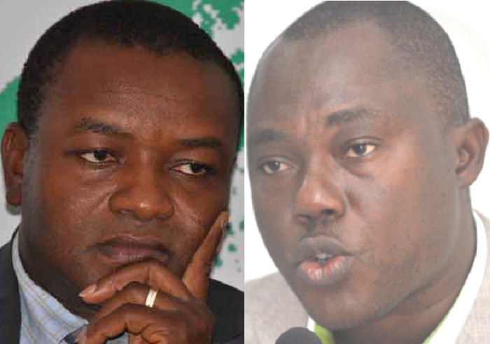 Mr Hassan Ayariga (right) and Prof Gyampo (left)