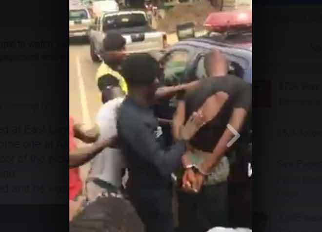 Suspected armed robber arrested at East Legon in Accra (video)