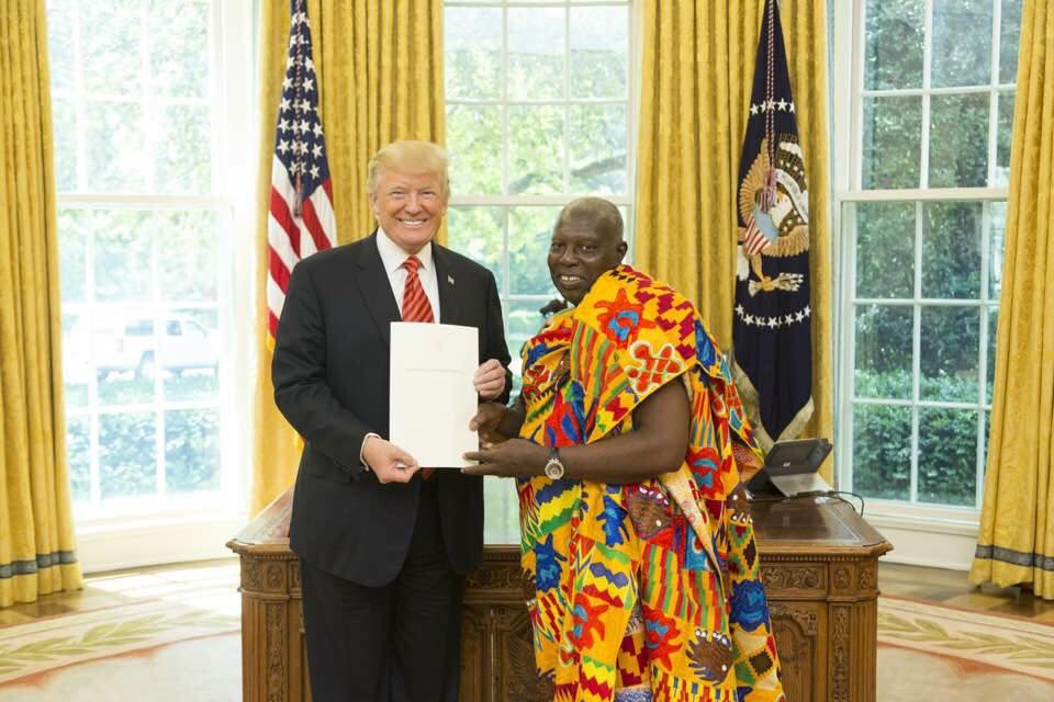 When Ghana's new Ambassador to US Dr Adjei-Bawuah met Trump
