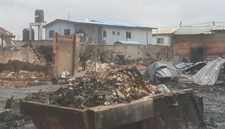 Some facilities that were destroyed by the fire