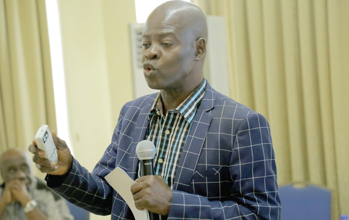 Dr Steve Manteaw addressing the gathering (Library photo)