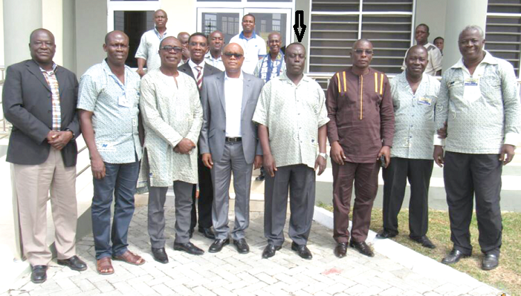 Dr Paul Frimpong-Manso (arrowed) and some members of the Men’s Fellowship