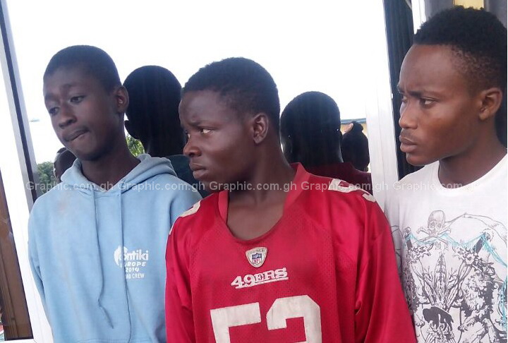 From left to right : Suleiman Musah, Abdulai Umar and Lawson Hubert Joli