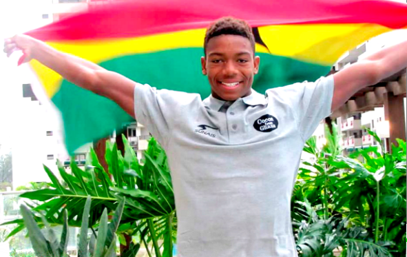 Sensational swimmer, Abeiku Jackson.