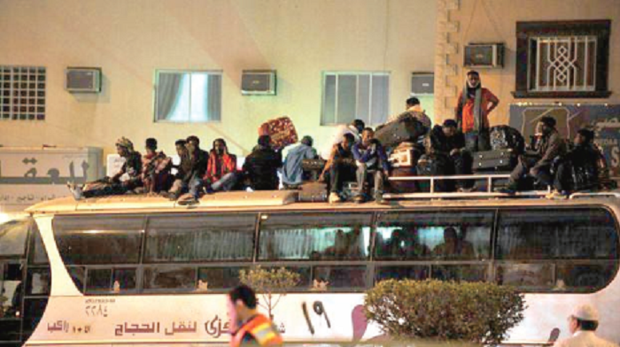  Illegal migrants were deported from Saudi Arabia in 2013 