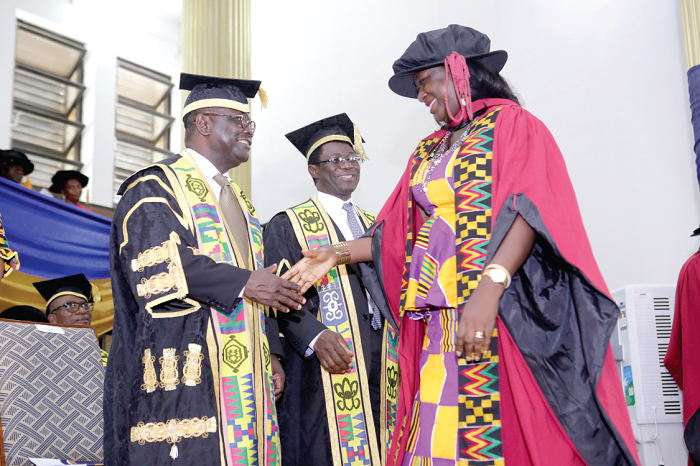 Dr Anima going for her certificate
