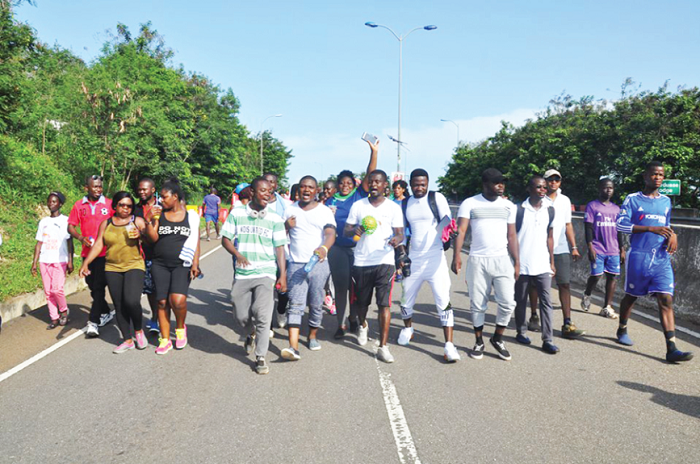 Participants at a previous walk