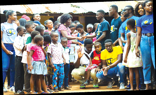 Members of GCN and children of the orphanage