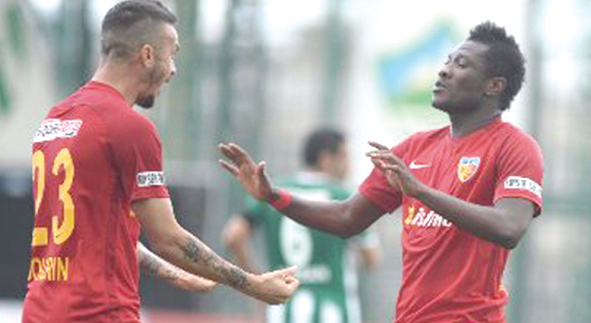 Kayserispor to review Asamoah Gyan contract