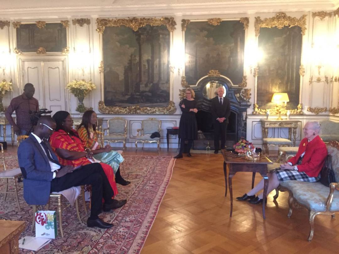When the Queen of Denmark met Ghanaian journos, Bernard Avle, Kate Baaba Hudson and Portia Gabor ahead of her Ghana visit this month. 