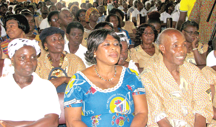 A section of the congregants 