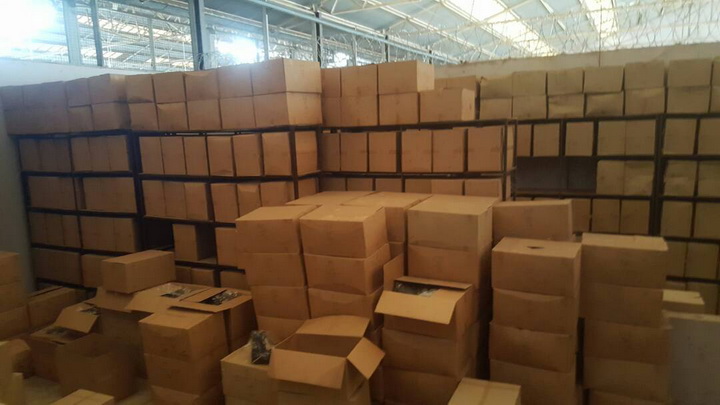 Some of the unsold footwear meant for the security agencies
