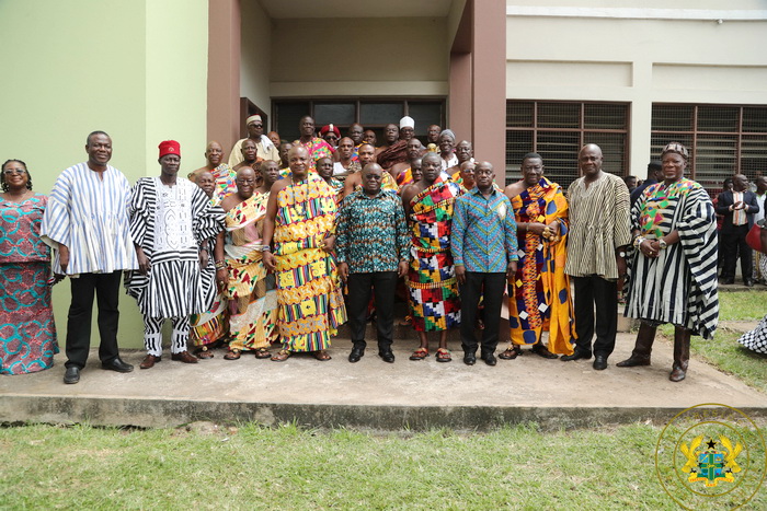 President Akufo-Addo with the membership of the National House of Chiefs