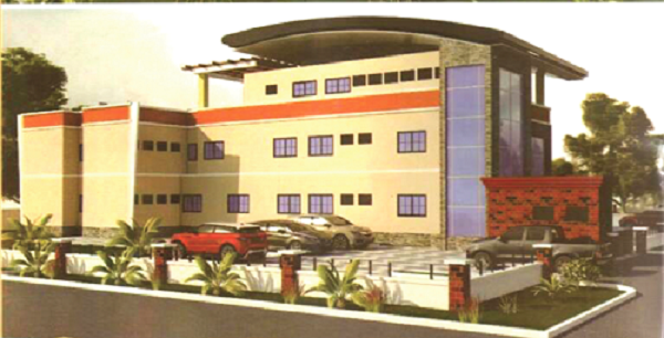 model of the building