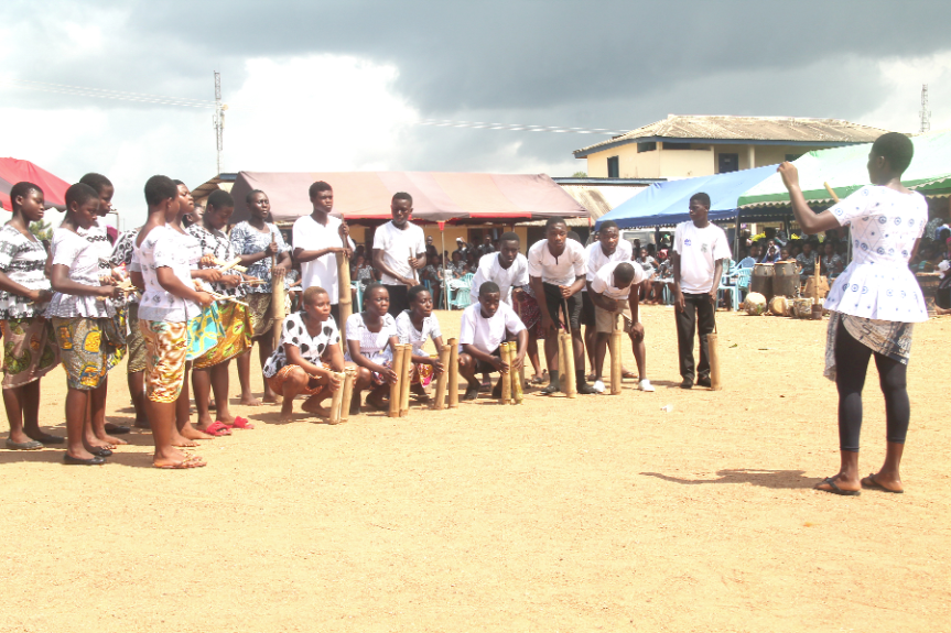  Ever heard of bamboo music? These students of the Breman Asikuma Senior High School produced some marvelous music using bamboos.