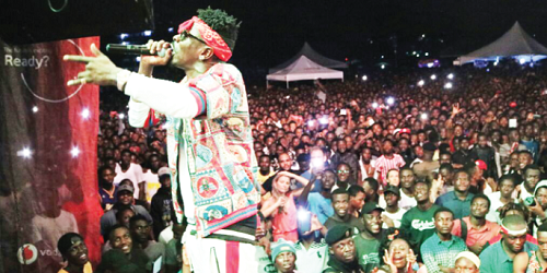 Shatta Wale rocked the crowd
