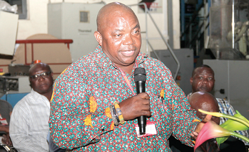 Mr Ransford Tetteh, acting Managing Director, Graphic Communications Group Limited (GCGL), addressing the durbar in Accra. 