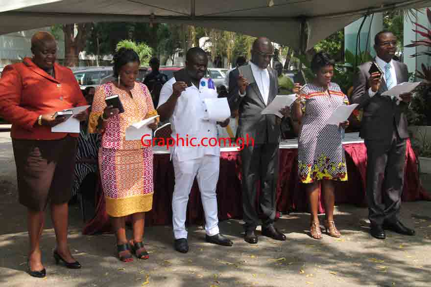 New GJA executive sworn into office. PICTURES BY EDNA ADU-SERWAA