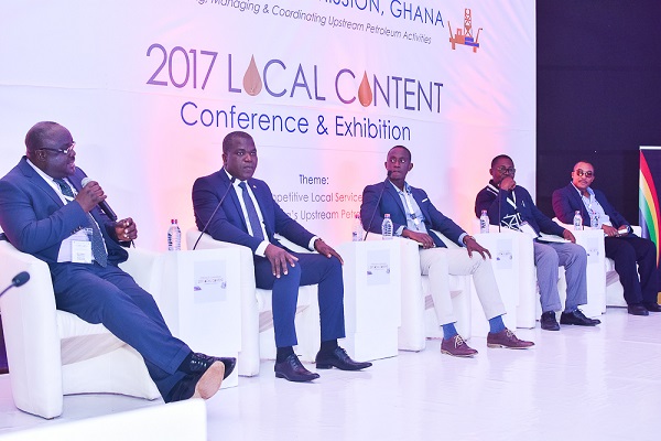  Mr Kwaku Boateng, Director of Special Service at the Petroleum Commission leading the panel discussion