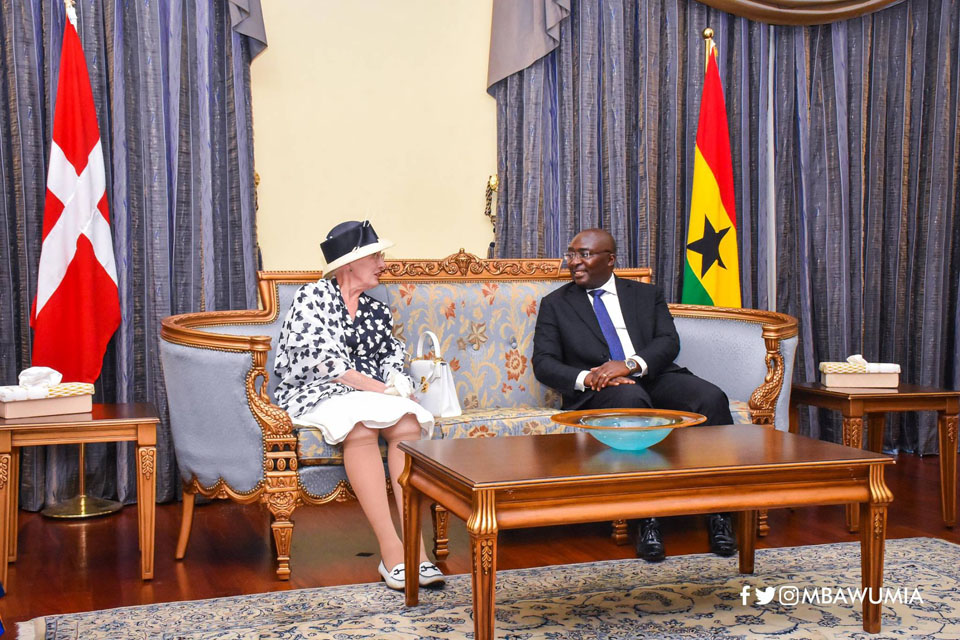 Queen Margrethe was welcomed on Wednesday by Vice President Dr Mahamudu Bawumia. PICTURES BY SAMUEL TEI ADANO