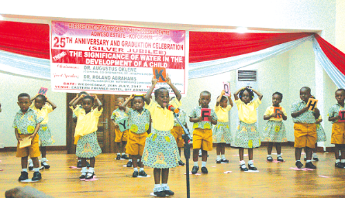 some of the children in performance