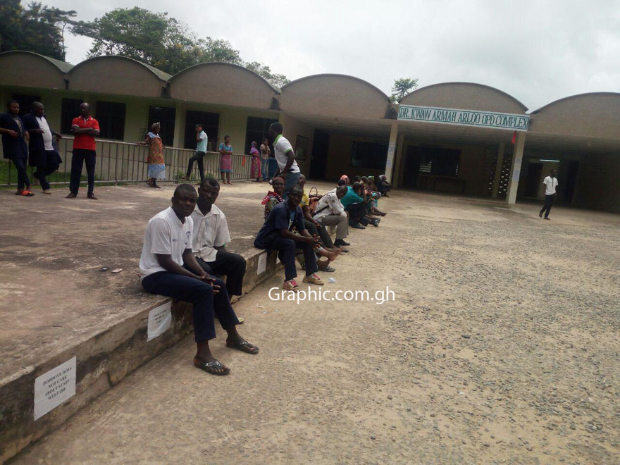 Ankaful Psychiatric Hospital staff "set patients free" as they lay down tools. PICTURES BY TIMOTHY GOBAH