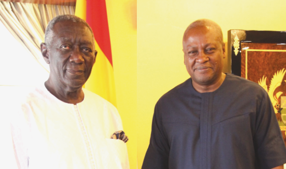 Former Presidents John Kufuor and John Mahama