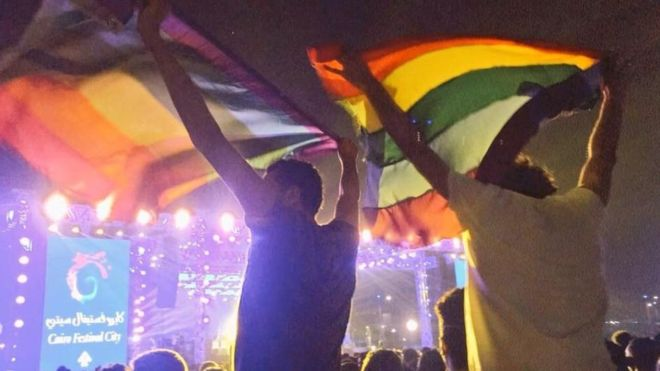 The crackdown was launched after rainbow flags were raised at a concert in September-FACEBOOK/RAINBOW EGYPT