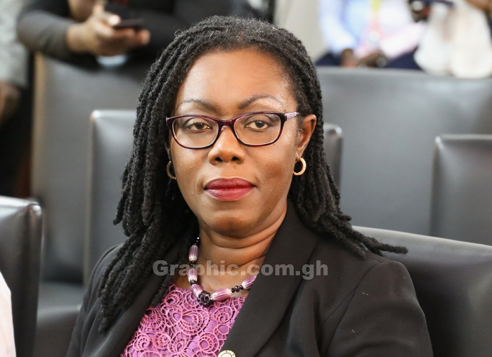 The Minister of Communications, Mrs Ursula Owusu-Ekuful