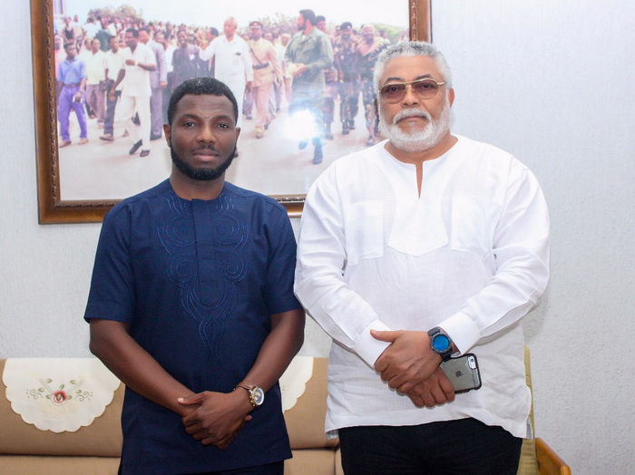 President Rawlings and Greg Parbey