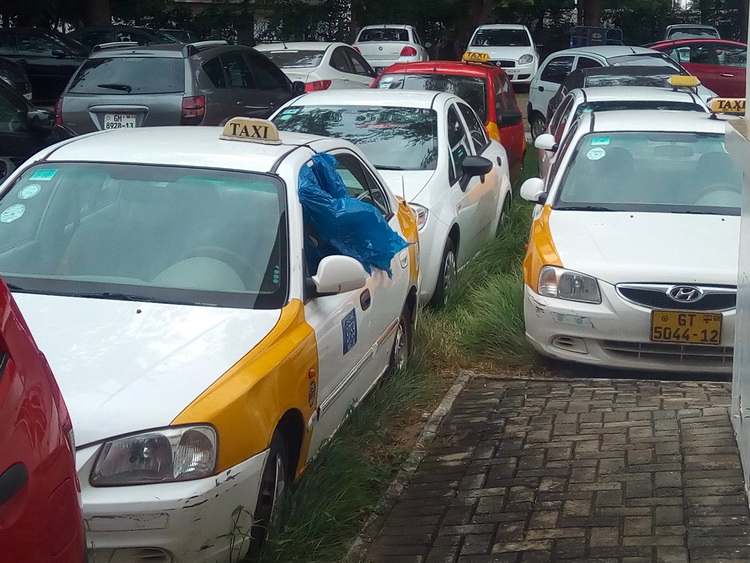 Some of the confiscated vehicles on the premises of MASLOC in Accra