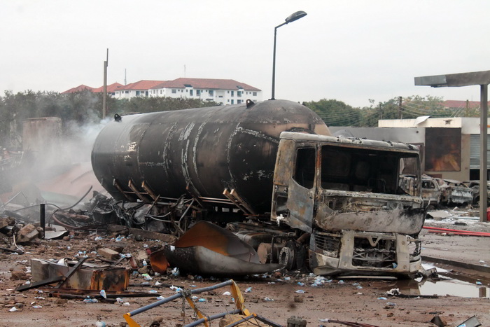 File photo: The Atomic Junction gas explosion which killed about seven people in 2017