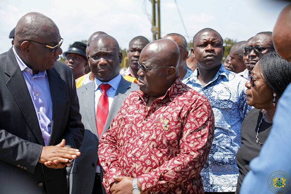 Akufo-Addo at the Atomic Junction gas explosion site