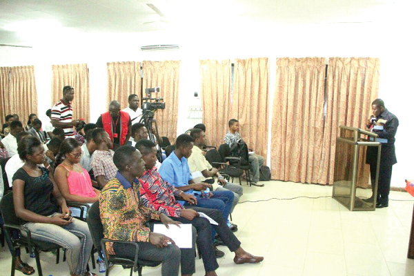  Mr Eric Nana Agyemang Prempeh, the Director-General of NADMO speaking at the ceremony