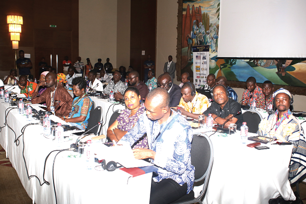 Some West African journalists at the conference. Picture: GABRIEL AHIABOR