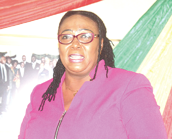 Ms Tina Mensah, Deputy Minister of Health, addressing participants at the forum