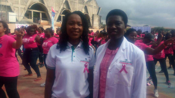 Dr Claudia Gyimah (right) and Business Development Manager of Lister Hospital, Ms Afua Dadze