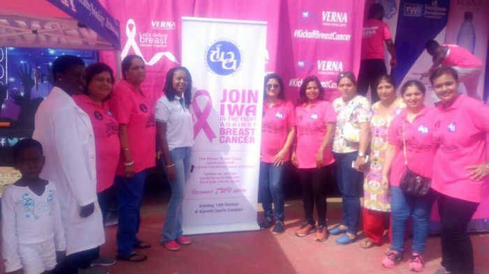 Some officials from Lister Hospital and Twellium Industries at the breast screening exercise