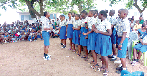 A section of students at the event.
