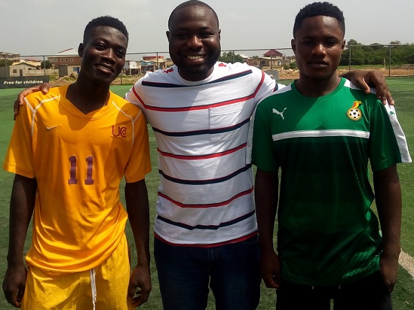 Mr Dzandza flanked by Ibrahim Sulley (left) and Emmanuel Gyamfi