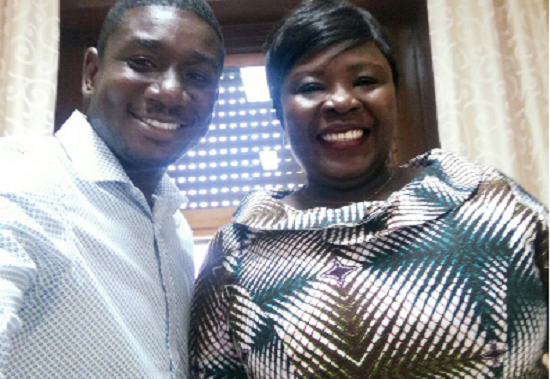 Noble Nketsiah and Her Excellency Abayage, Ghana’s Ambassador to Italy.