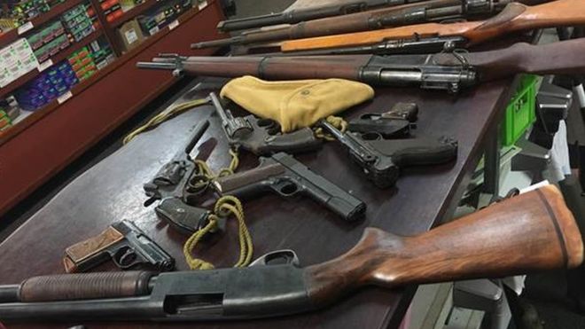  More than 400 weapons have been surrendered each day since July 