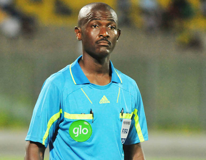 Cracking the whip: Referee Joseph Lamptey  has been banned for life by FIFA for ‘fixing’ a match result 