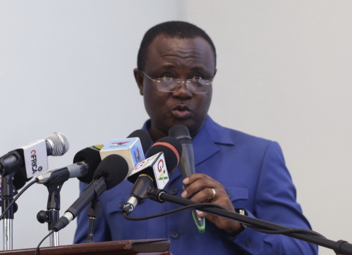 Mr Joseph Osei Owusu, 1st Deputy Speaker, Parliament of Ghana, delivering his address at the stakeholders’ forum