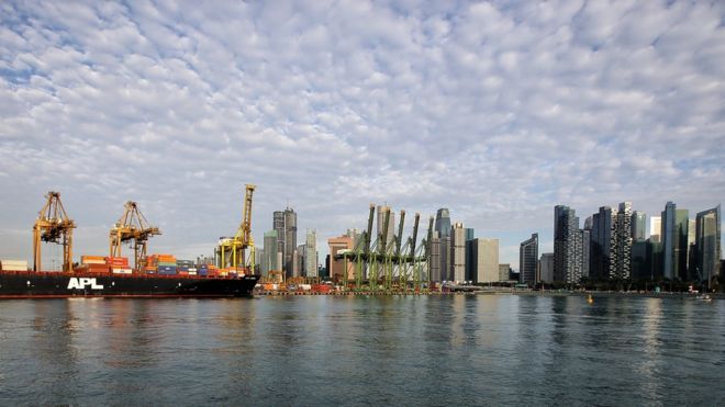  Singapore is one of Asia's biggest maritime hubs (file photo) 