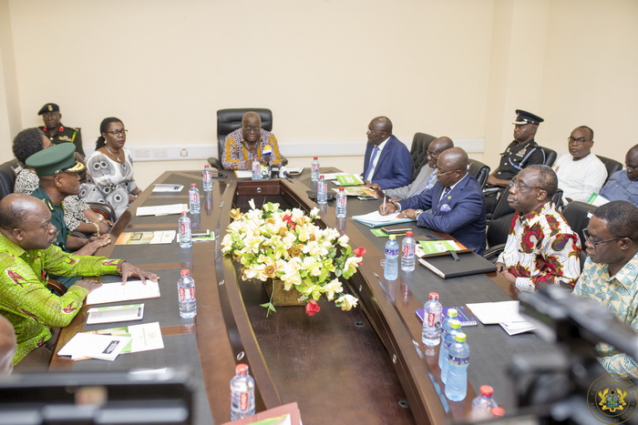 President Akufo-Addo with the Board of the National Identification Authority