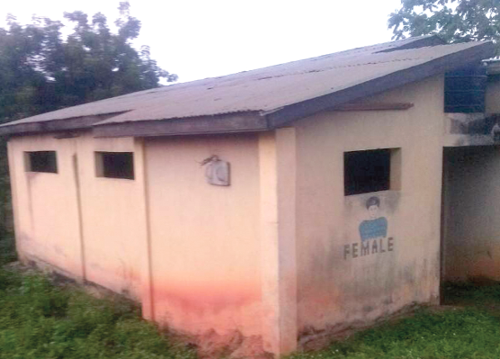 The only toilet facility serving over 3,000 people of Banso
