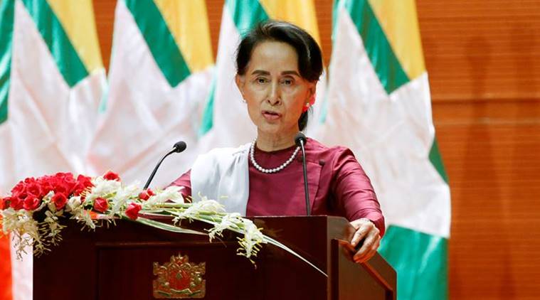 Media captionAung San Suu Kyi: 'We will accept refugees who want to return'